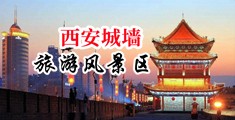 日女站入视频中国陕西-西安城墙旅游风景区